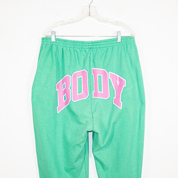 BODY by Raven Tracy Size 2X Backshot Sweatpants Green - Picture 9 of 10